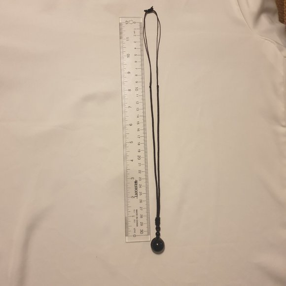 Obsidian Stone Necklace - Picture 2 of 4